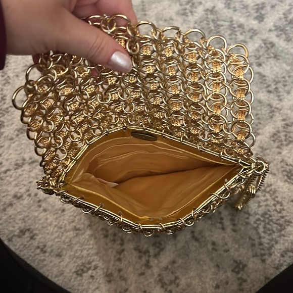 vintage gold evening bag great condition - Picture 3 of 5